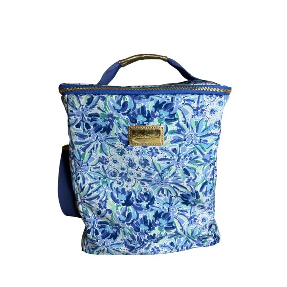 Lilly Pulitzer Insulated Wine Carrier Cooler with Adjustable Strap - Picture 2 of 6